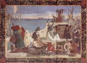 Pierre Puvis de Chavannes Marseilles,Gateway to the Orient china oil painting reproduction